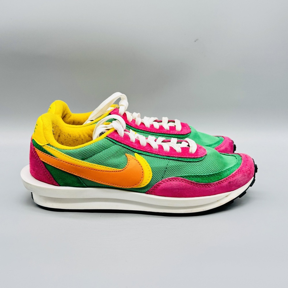 Nike Shoes Mens 8 Sacai LDWaffle Pine Green Sneakers BV0073 301 Casual Comfort